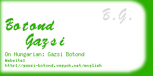 botond gazsi business card